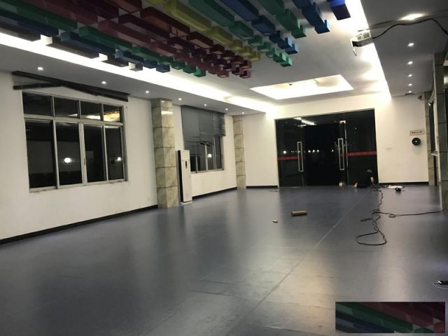 瑜伽舞蹈室运动弹性地板pvc地板建材公司放心省心