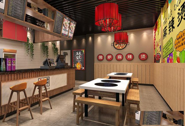 合肥麻辣烫店装修，餐饮小店装修设计也不可轻视