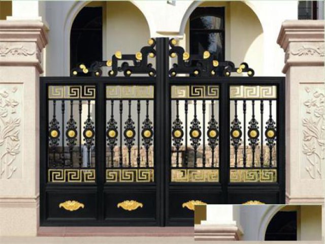 成都青羊区铝艺大门围墙栏杆楼梯扶手