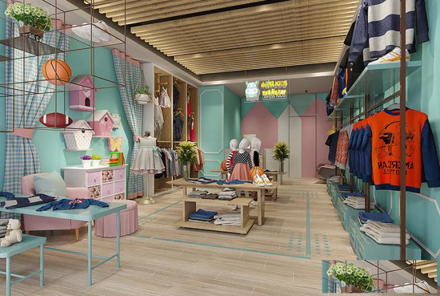 合肥童装店装修设计，注重颜值，让小顾客一见钟情