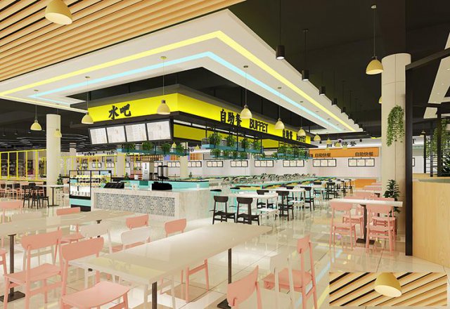 合肥单位食堂改造装修，由传统模式向自助模式转变