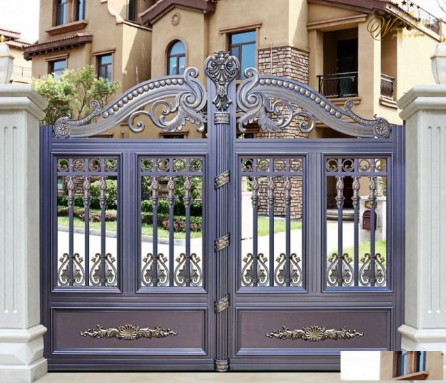 芦台铁艺围栏安装，宁河铁艺大门护栏厂家