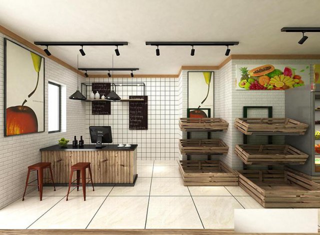 合肥水果店装修设计，高颜值装修让水果颜值加倍更美味诱人