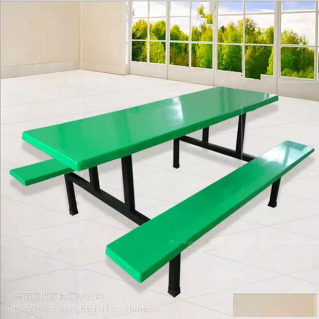 东莞食堂8人连体玻璃钢餐桌价格合理康胜厂家0中间商批发