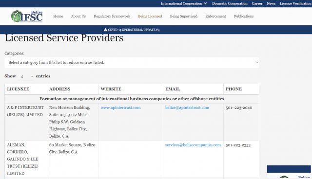 伯利兹IFSC牌照申请详情