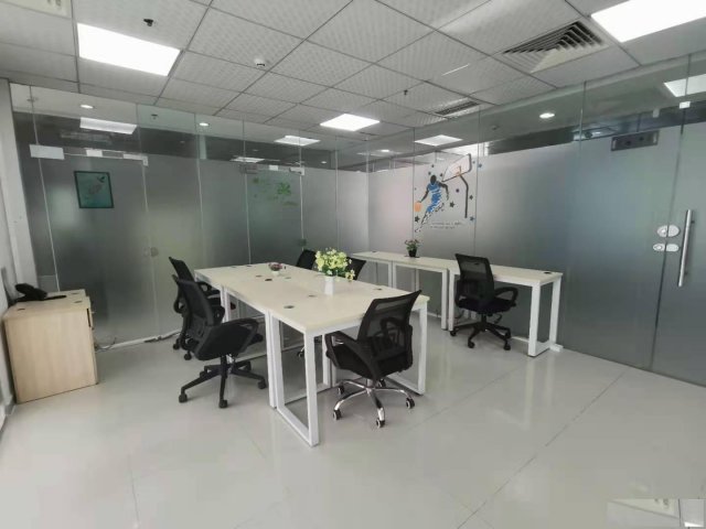 科技园写字楼分租落地窗独立办公室拎包办公送租赁凭证