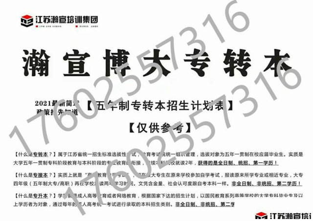 2021年江苏第二师范学院五年制专转本非师范类考试大纲已出！