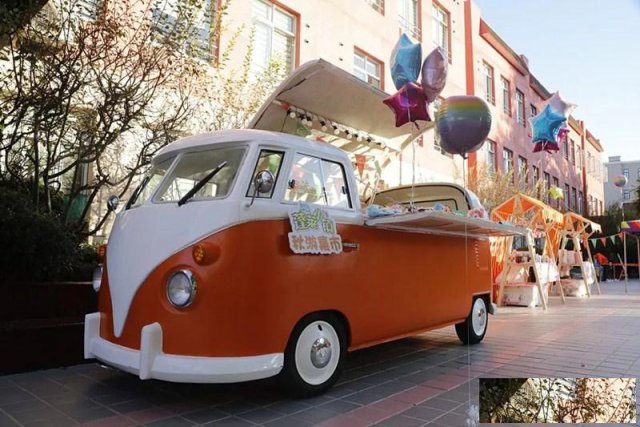 活动展示租T1餐车婚纱拍摄老爷车租赁夜市大众餐车出租