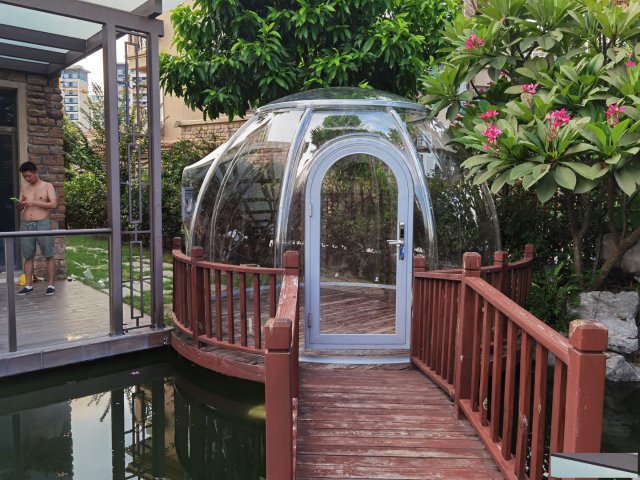 户外露营透明PC星空屋民宿酒店抖音球形星空房泡泡屋厂家