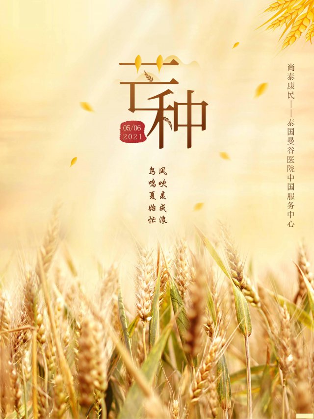 芒种节气，泰国曼谷医院教大家健康饮食