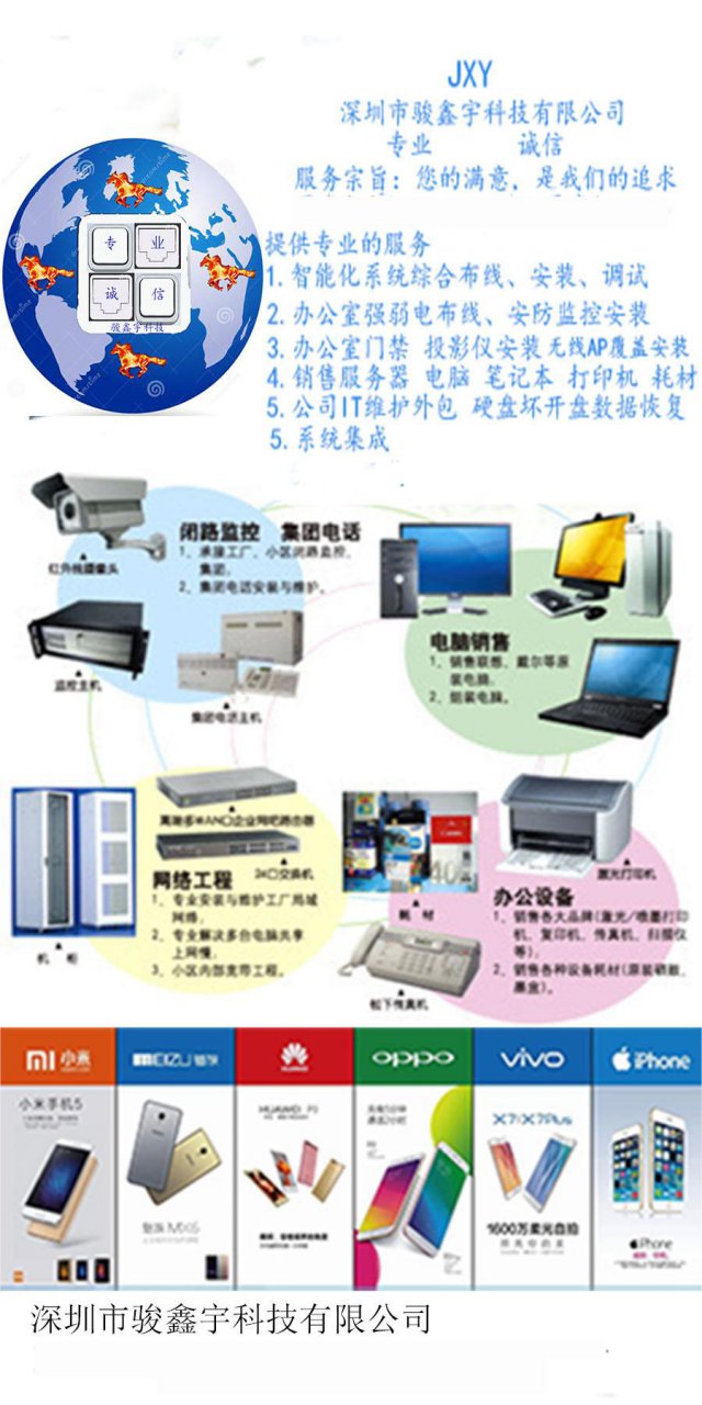 0601深圳布网线电话线强弱电布线监控门禁电工网管IT外包