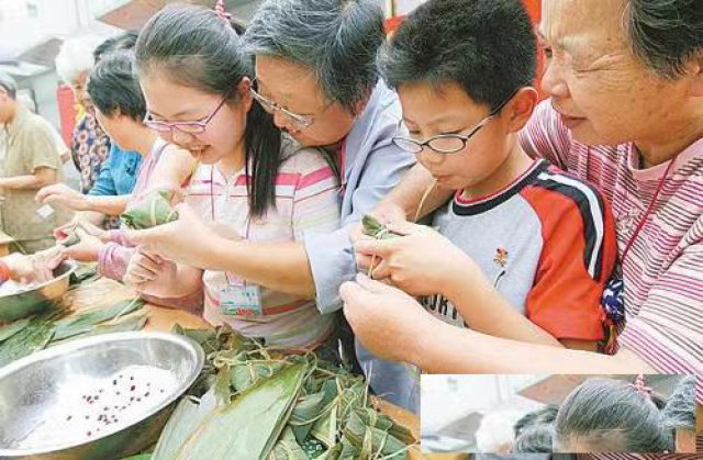广州黄埔区荔联街道端午节周边游包粽子