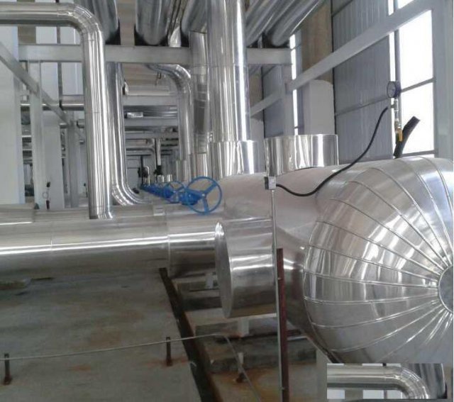 锅炉房设备铁皮保温工程防火岩棉板管道保温施工