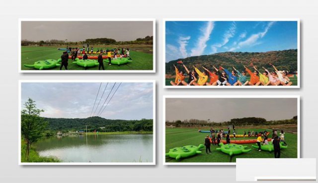 风光旖旎的这个果园是一个武汉公司秋游的好景区