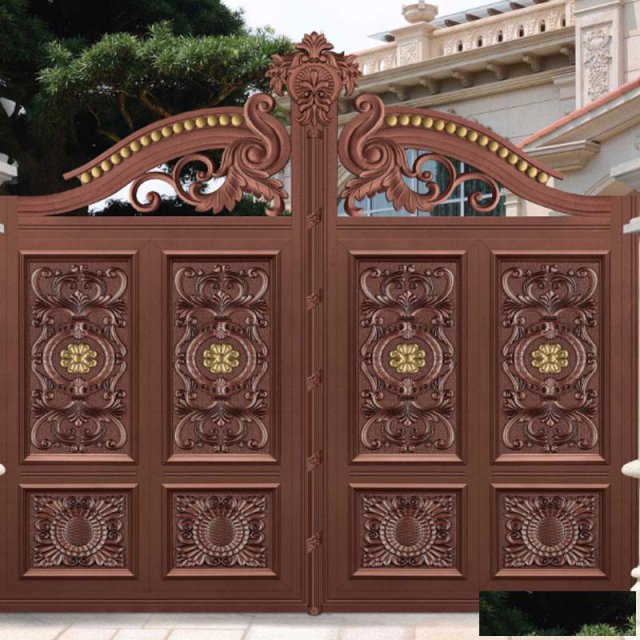 庭院大门铜艺大门双开大门