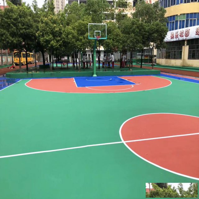 黑龙江学校硅PU球场材料厂家直销【德朝体育】