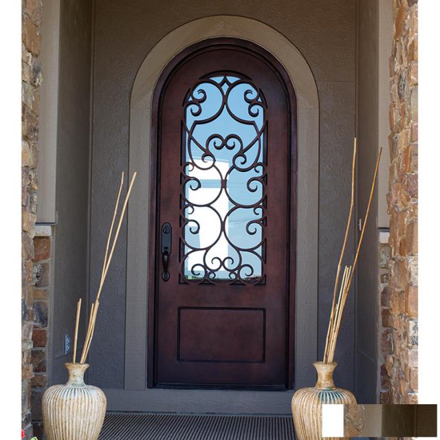 铁艺单开门北京铁艺门入户门厂家定制