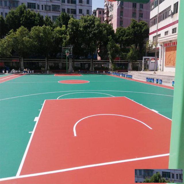 重庆学校硅PU球场材料厂家直销【德朝体育】