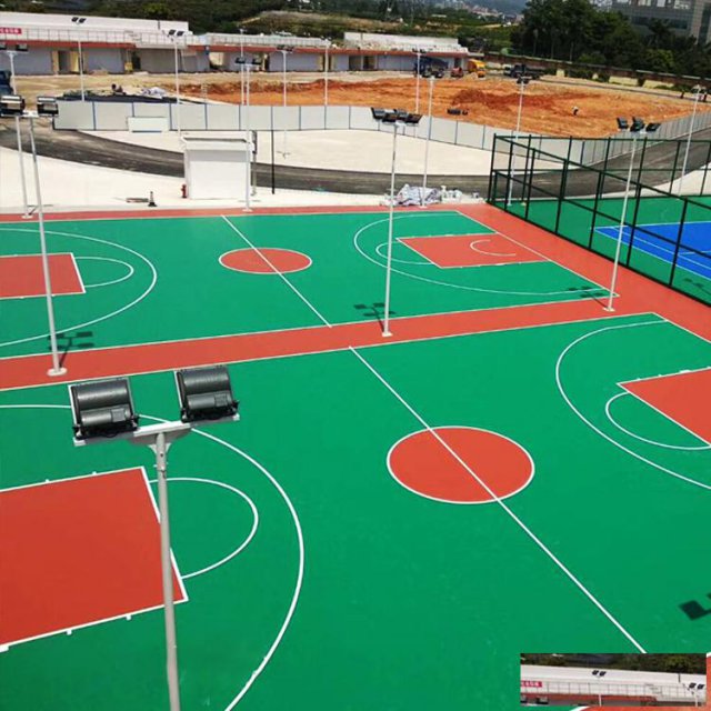 青海学校硅PU球场材料厂家直销【德朝体育】