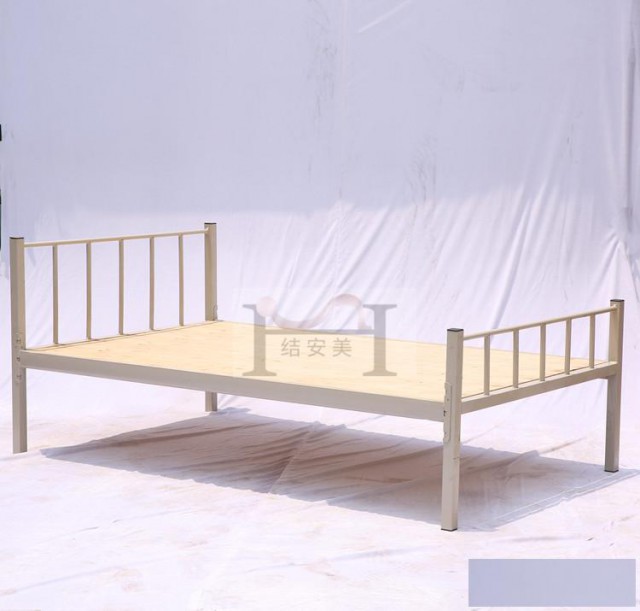 广州铁床厂康胜批发员工单层铁架床价格有实惠