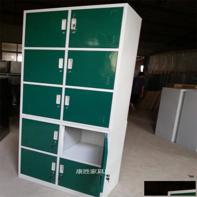 深圳铁衣柜厂家康胜生产员工宿舍衣柜工厂用的衣柜鞋柜