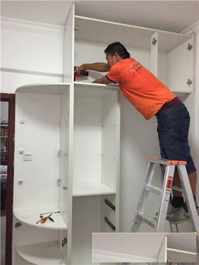 徐汇区木工师傅安装定制家具安装网购家具安装衣柜书柜橱柜