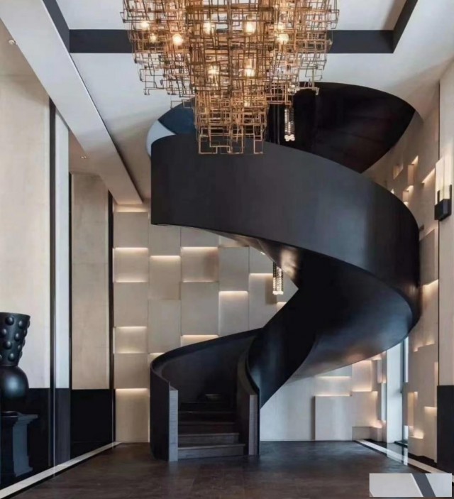 金七福钢梯定制厂家旋转钢梯