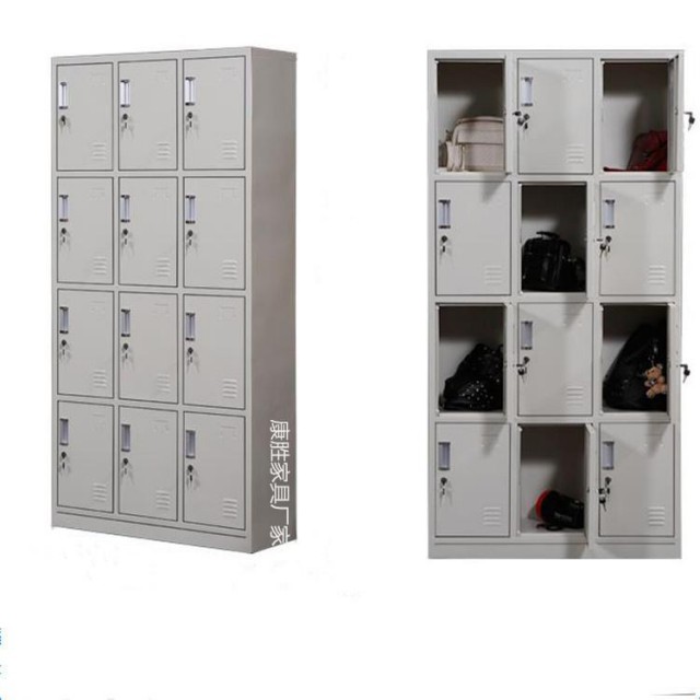 东莞铁柜子价格赞康胜车间柜子鞋柜更衣柜多人可用