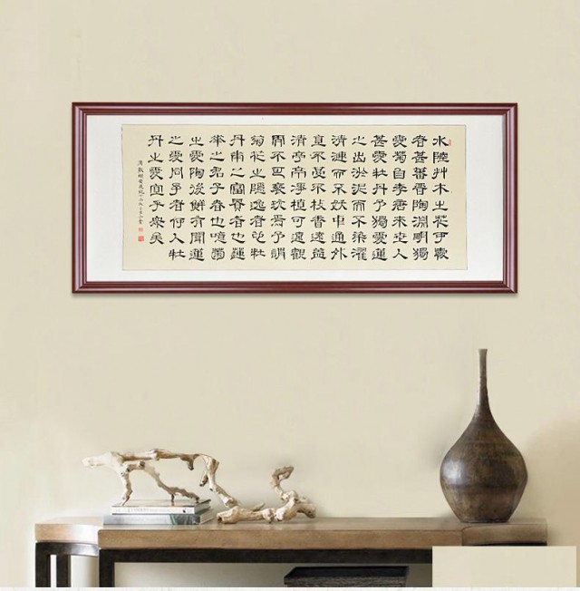 专业配框现场制作画框装裱绣钻画框国画油画框手裱机裱字画卷轴