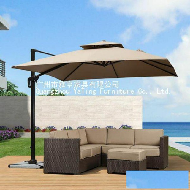 厂家定制YT-535-1U雅亭户外罗马遮阳伞侧立庭院伞