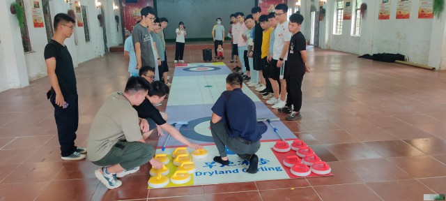 广州农家乐可以组织团建旱地冰壶的的农家乐