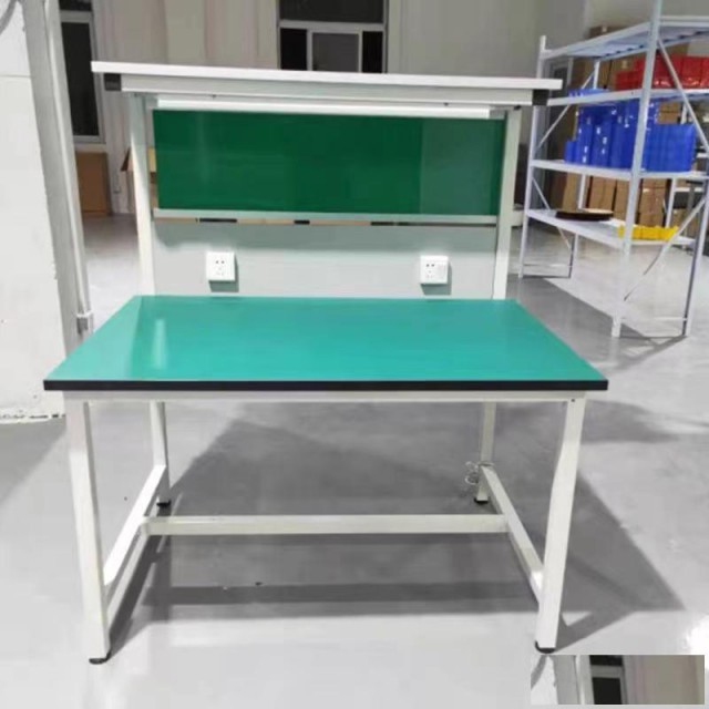 石家庄厂家出售钢制钳工工作台车间双面防静电工作台