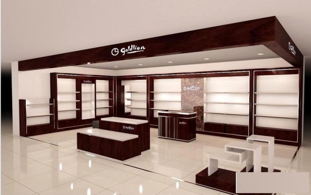 济南专卖店装修设计公司吊顶隔断地面墙面装修专卖店展柜制作公司