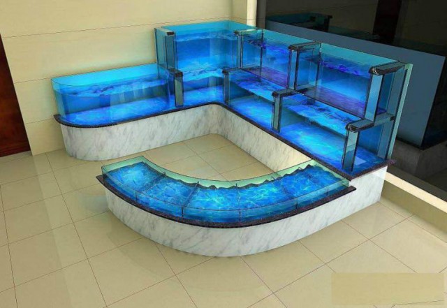 佛山海鲜池订做定做可移动海鲜池