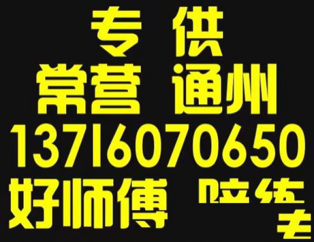 通州专业汽车陪练公司新手福音