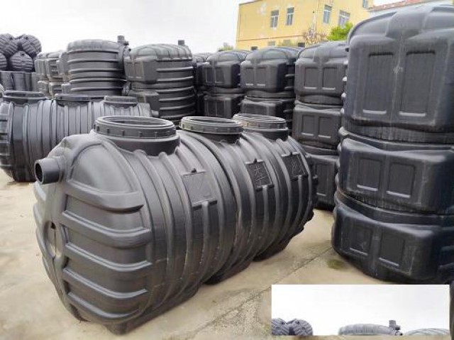 湖北龙康PE吹塑一体式三格化粪池-污水处理产品制造商