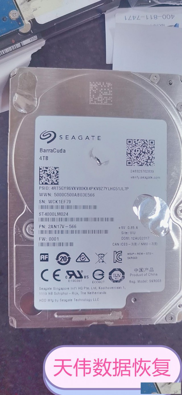 希捷硬盘数据恢复天津天伟
