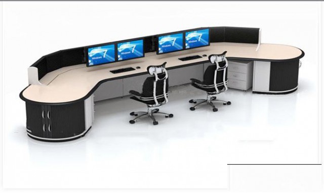 时尚监控室操作台指挥中心工作台调度室机房电脑桌接警定制控制台