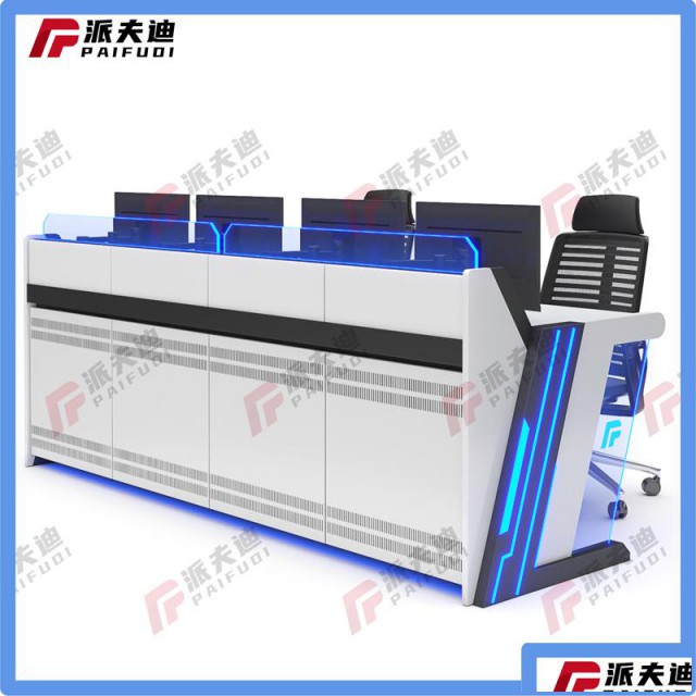 监控操作台安防单双三联金融控制台指挥中心调度台豪华控制台智能