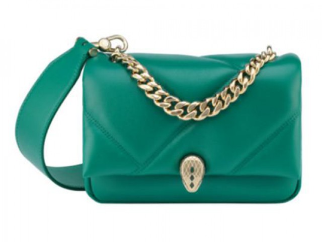 新品绿色BVLGARI宝格丽包包