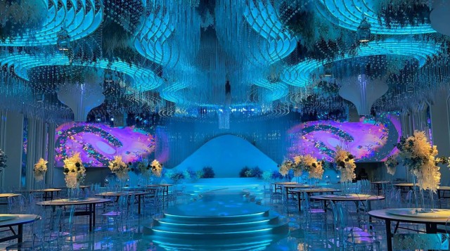 宴会厅灯光设计，酒店宴会厅灯光音响设计，承接灯光音响工程