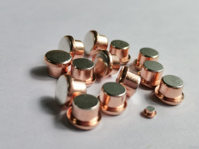 源头厂家直供粉末复合银点断路器静点电接触片材定制尺寸