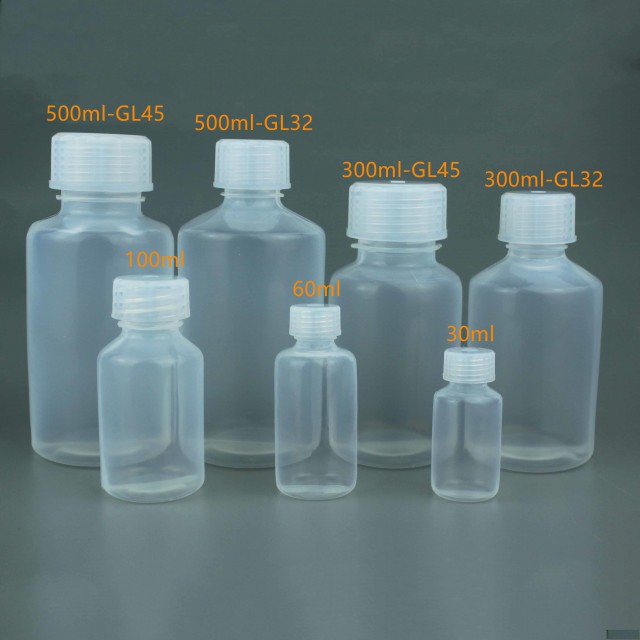 新款PFA试剂瓶1L螺纹塑料瓶2L耐酸碱