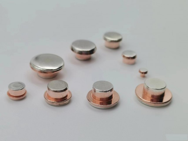 低压断路器接触器开关动静触头用银氧化锡银触点