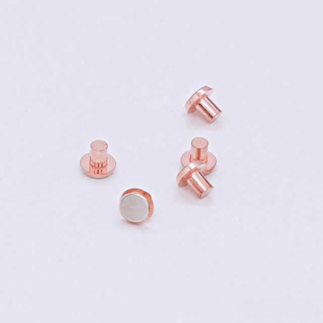 低压电器开关动静触头银氧化镉铆钉复合银触点