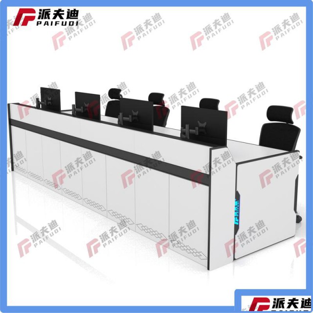 定制机房四联台办公桌指挥中心调度台监控操作台控制桌监控室电脑