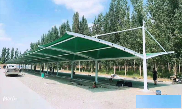 苏州市燕雨停车棚制作公司-汽车/自行车充电桩遮阳雨棚施工