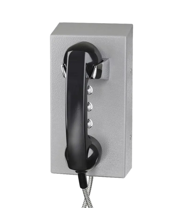 消防119火警应急求助电话机展厅壁挂摘机直通报警话机