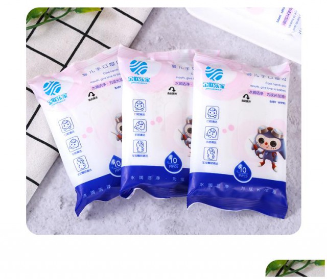 迷你湿巾10片学生装便携湿巾湿纸巾批发厂家