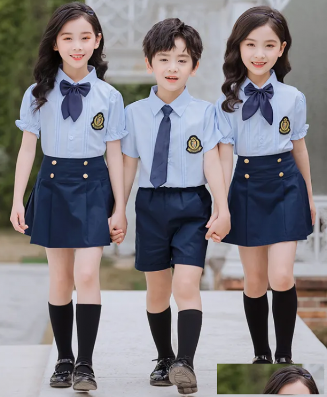 中小学校服厂家定做学生校服，幼儿园班服定制